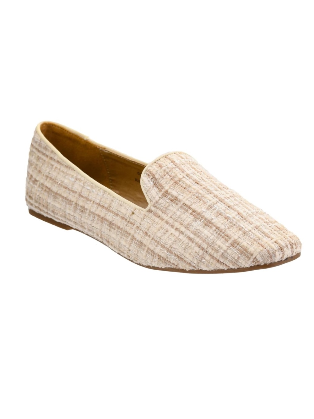 Corkys Cream Tweed Slip-On Loafers